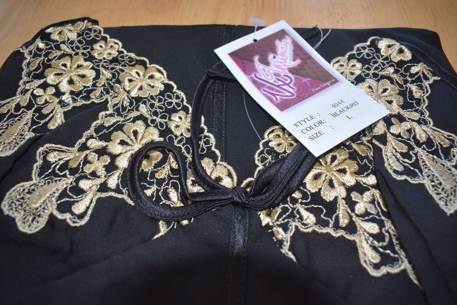 Brand New Lingerie VX Intimate Black Chemise Size Medium. (4044) nightdress VX172 Clothes, Shoes & Accessories:Women:Women's Clothing:Lingerie & Nightwear:Nightwear CasaFenix