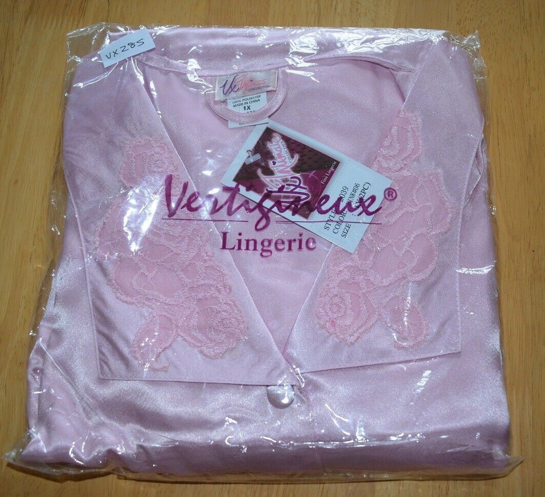 Brand New Lingerie VX Intimate Pink Soft Satin Feel Pajamas Size Small. (2039) Clothes, Shoes & Accessories:Women:Women's Clothing:Lingerie & Nightwear:Nightwear CasaFenix