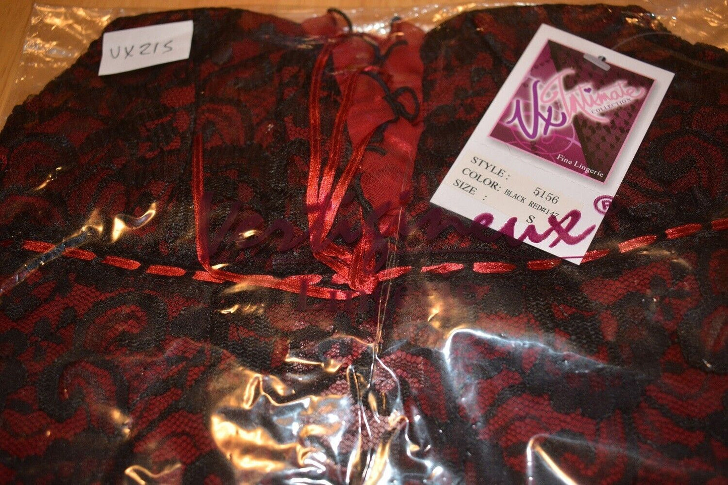 Brand New Lingerie VX Intimate Red / Black Babydoll + G-string Size Small 5156 VX215 Clothes, Shoes & Accessories:Women:Women's Clothing:Lingerie & Nightwear:Nightwear CasaFenix