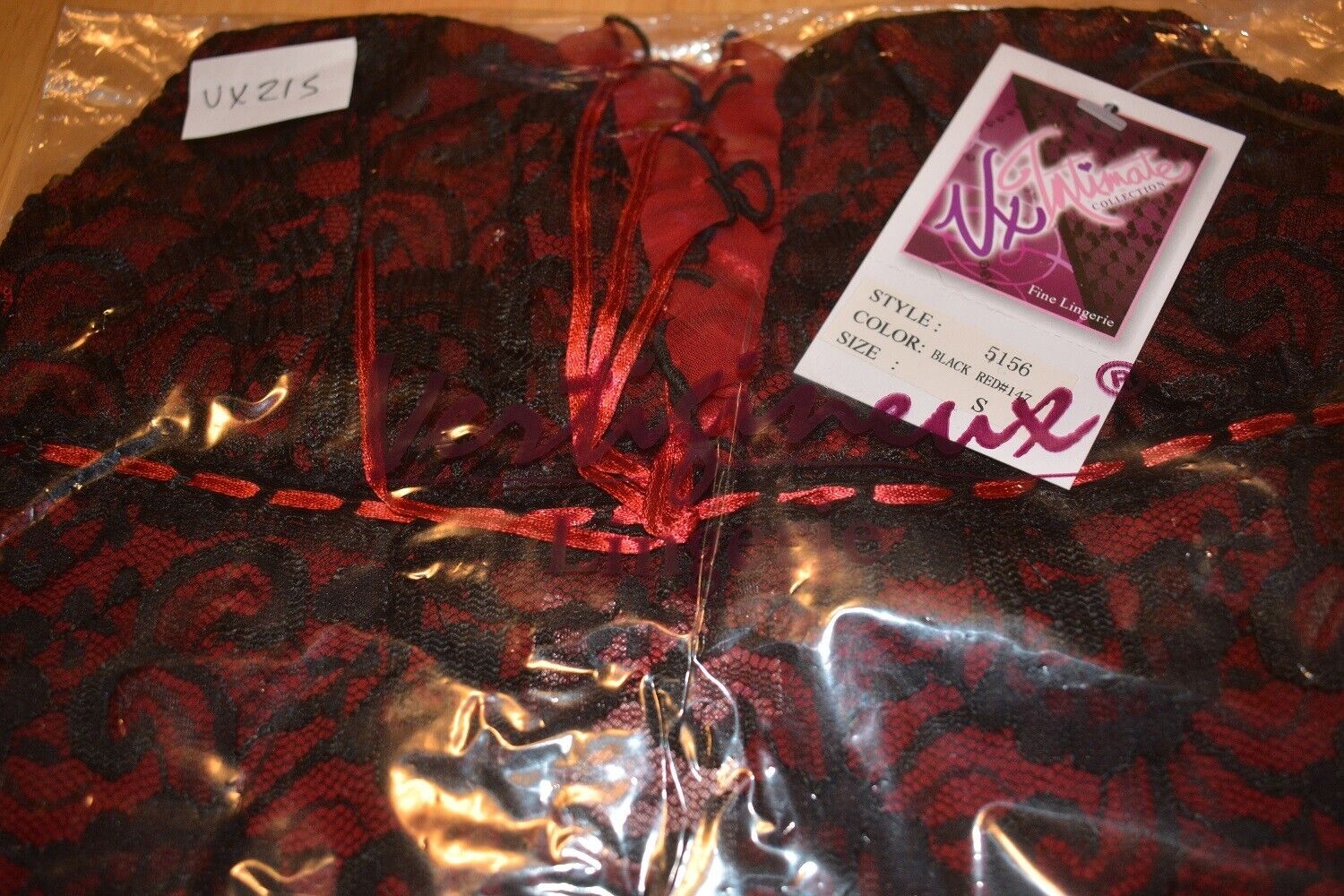 Brand New Lingerie VX Intimate Red / Black Babydoll + G-string Size Small 5156 VX215 Clothes, Shoes & Accessories:Women:Women's Clothing:Lingerie & Nightwear:Nightwear CasaFenix