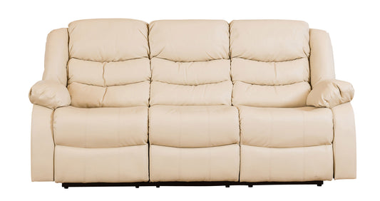 Commercial Grade Leather Recliner Sofa Available in black, brown, cream - CasaFenix