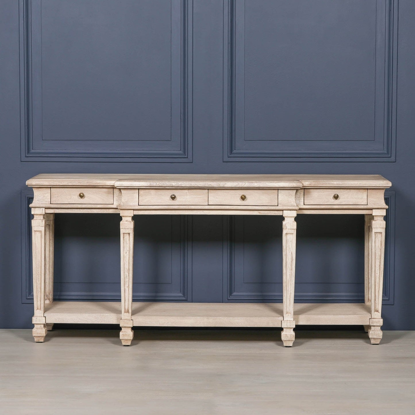 Acacia 4 Drawer Breakfront Console Table Side Table CasaFenix
