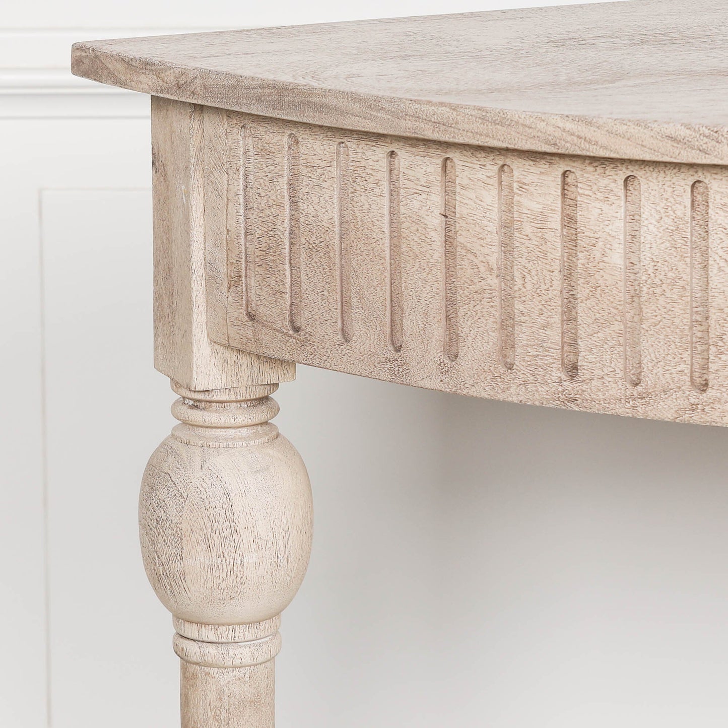 Acacia Wooden Curved Console Console table CasaFenix