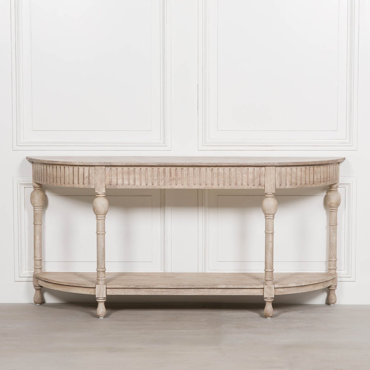 Acacia Wooden Curved Console Console table CasaFenix