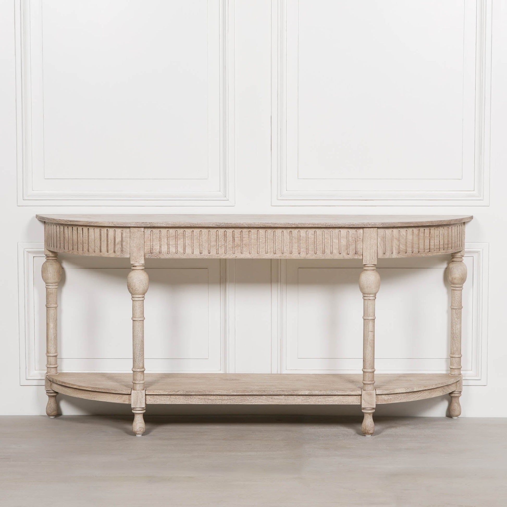 Acacia Wooden Curved Console Console table CasaFenix