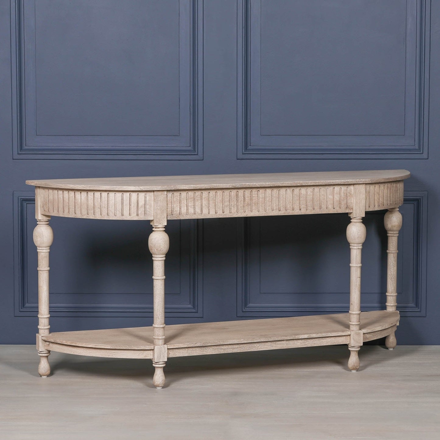 Acacia Wooden Curved Console Console table CasaFenix