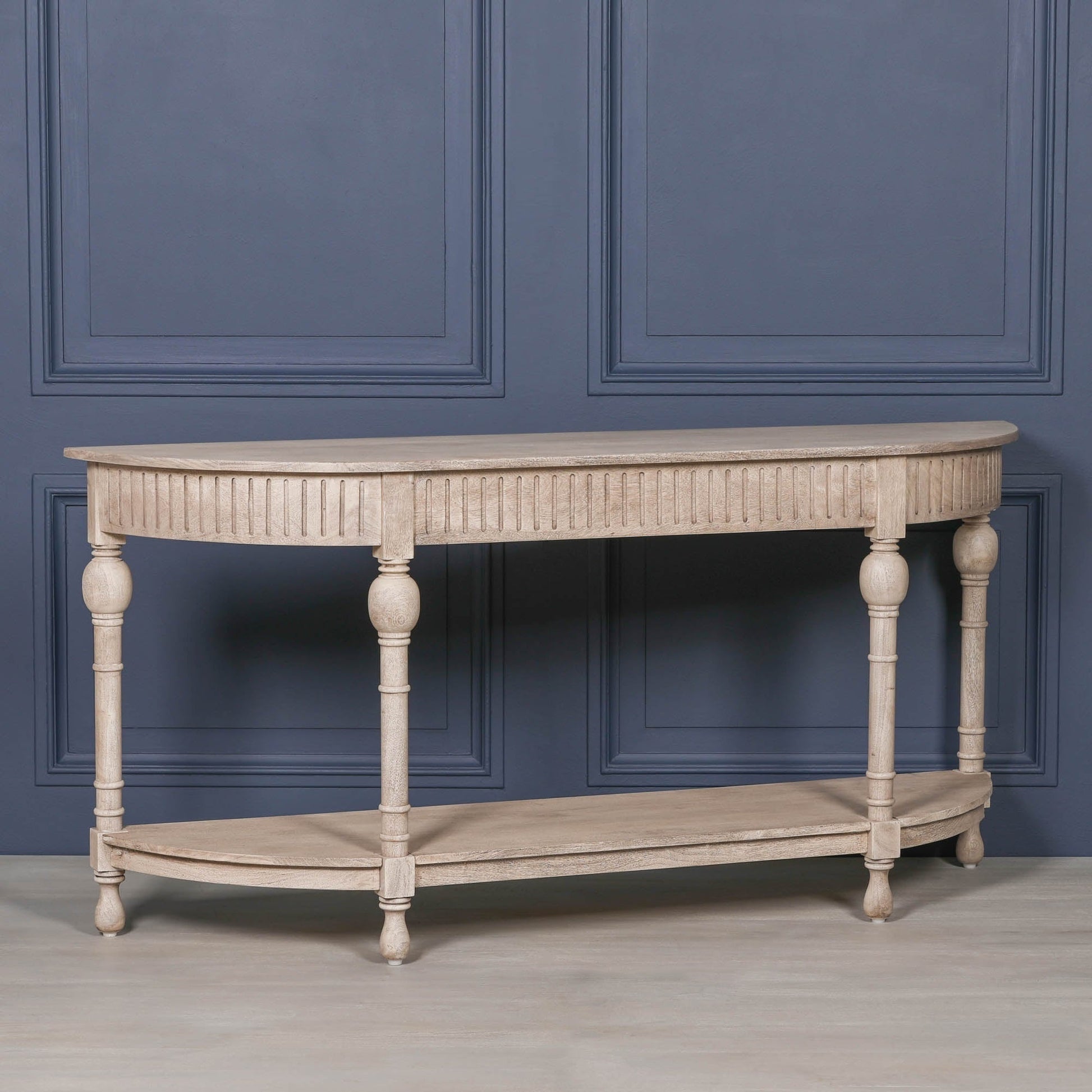 Acacia Wooden Curved Console Console table CasaFenix