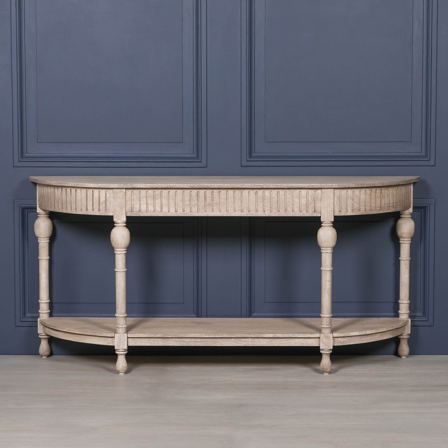 Acacia Wooden Curved Console Console table CasaFenix