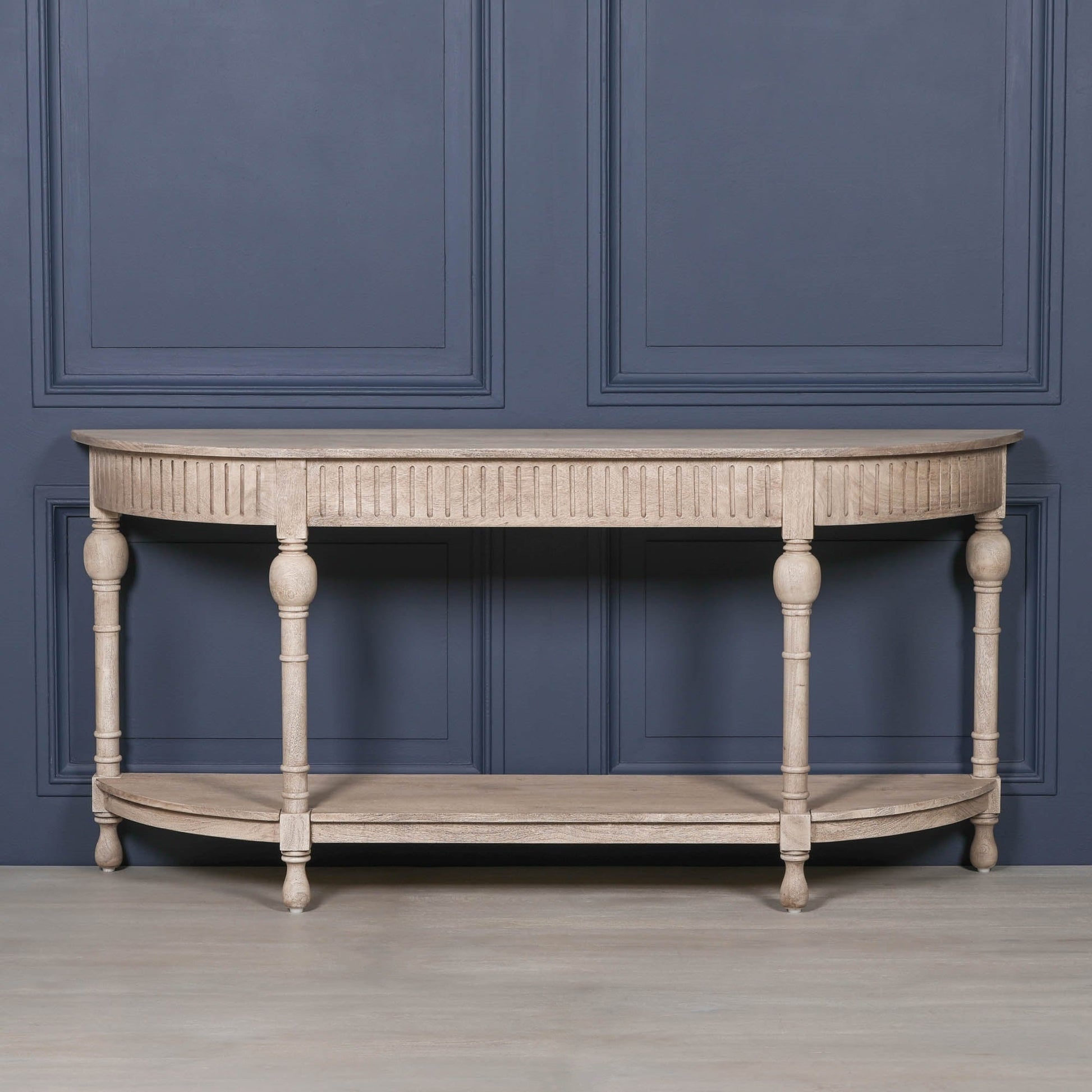 Acacia Wooden Curved Console Console table CasaFenix