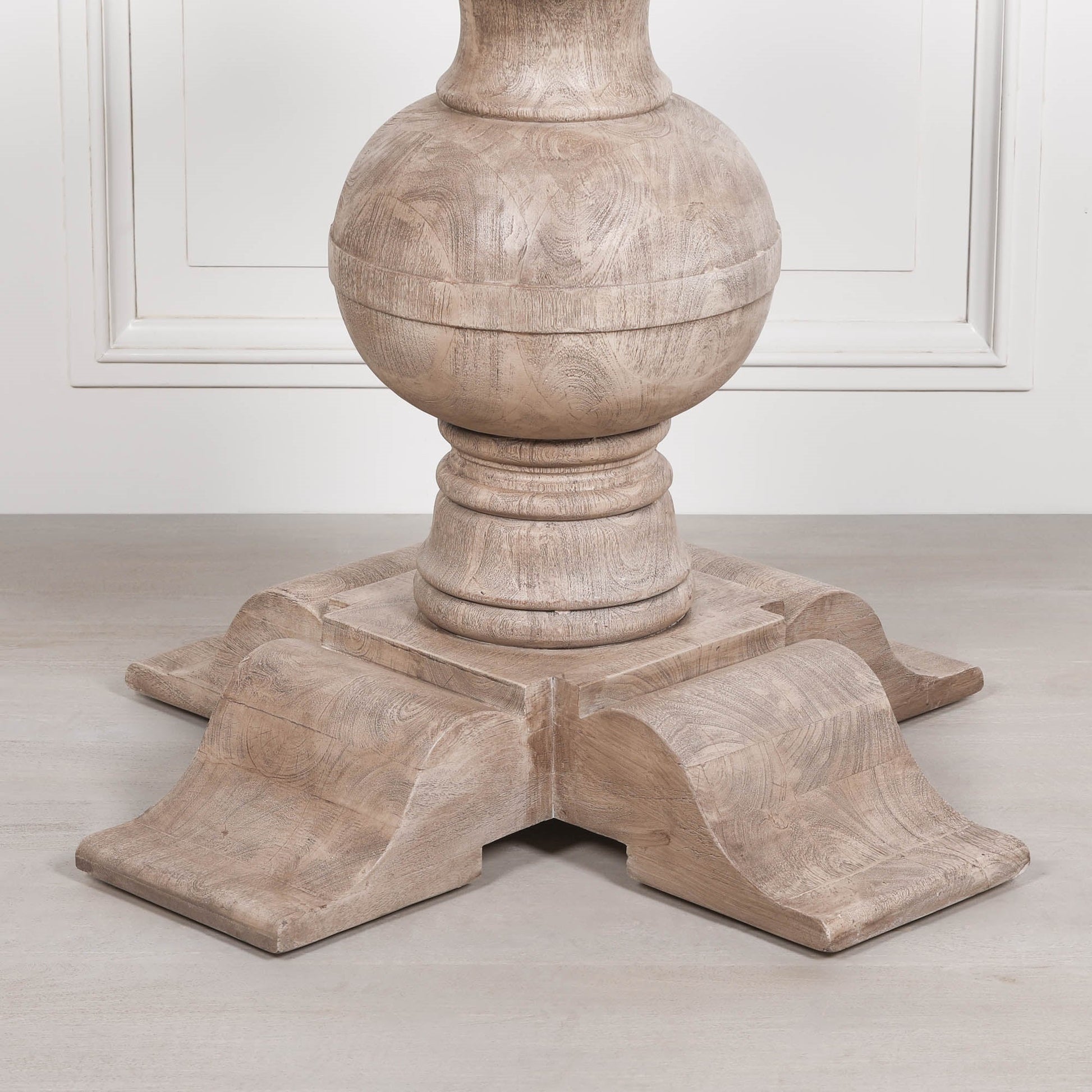 Rustic Acacia Round Ball Dining Table Dining table CasaFenix