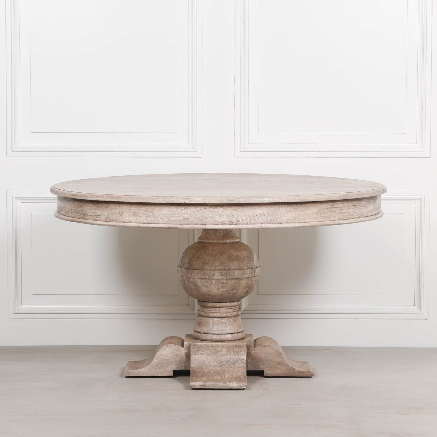 Rustic Acacia Round Ball Dining Table Dining table CasaFenix