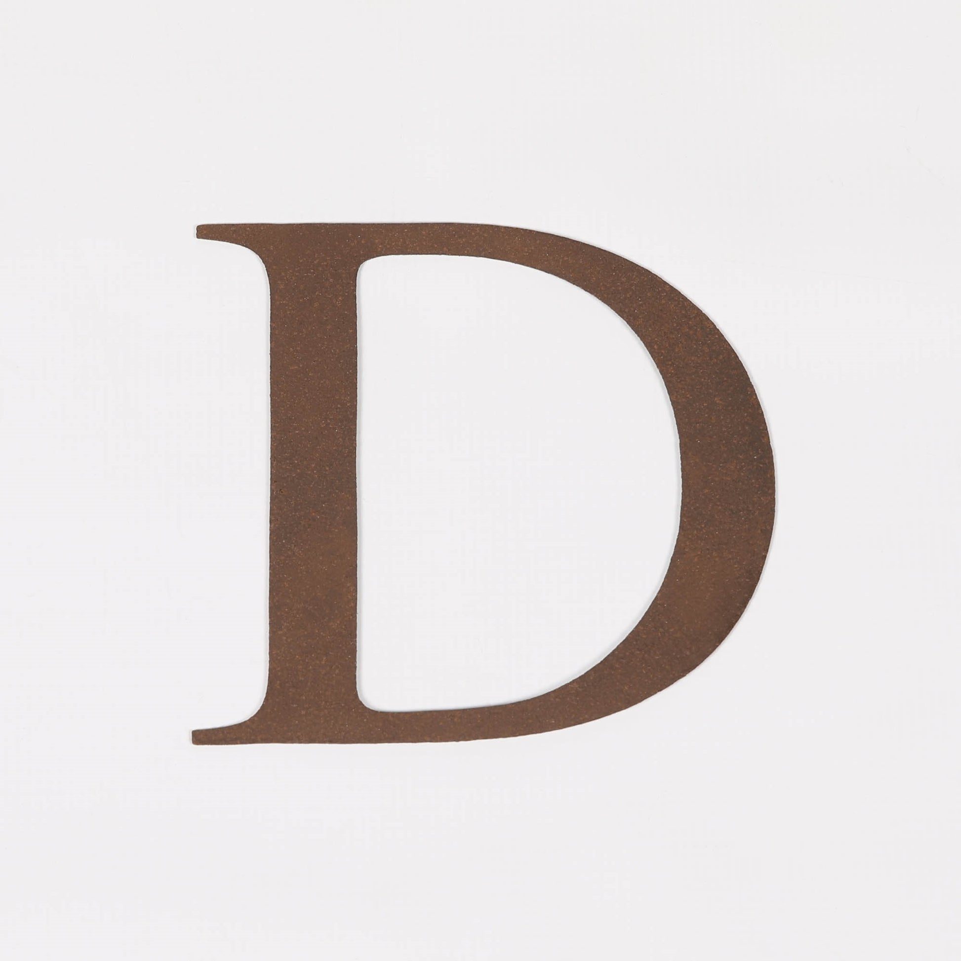 6" Rustic Iron Letter - D Side Table CasaFenix