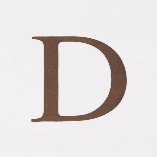 6" Rustic Iron Letter - D Side Table CasaFenix