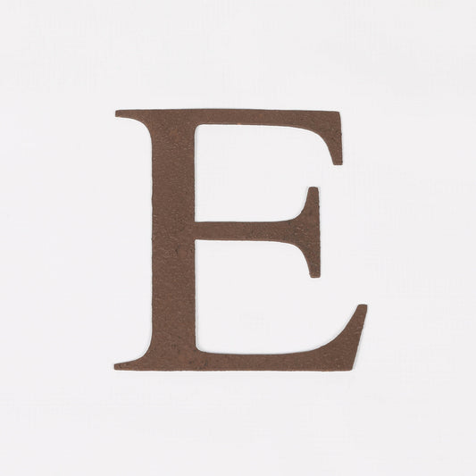 6" Rustic Iron Letter - E Side Table CasaFenix