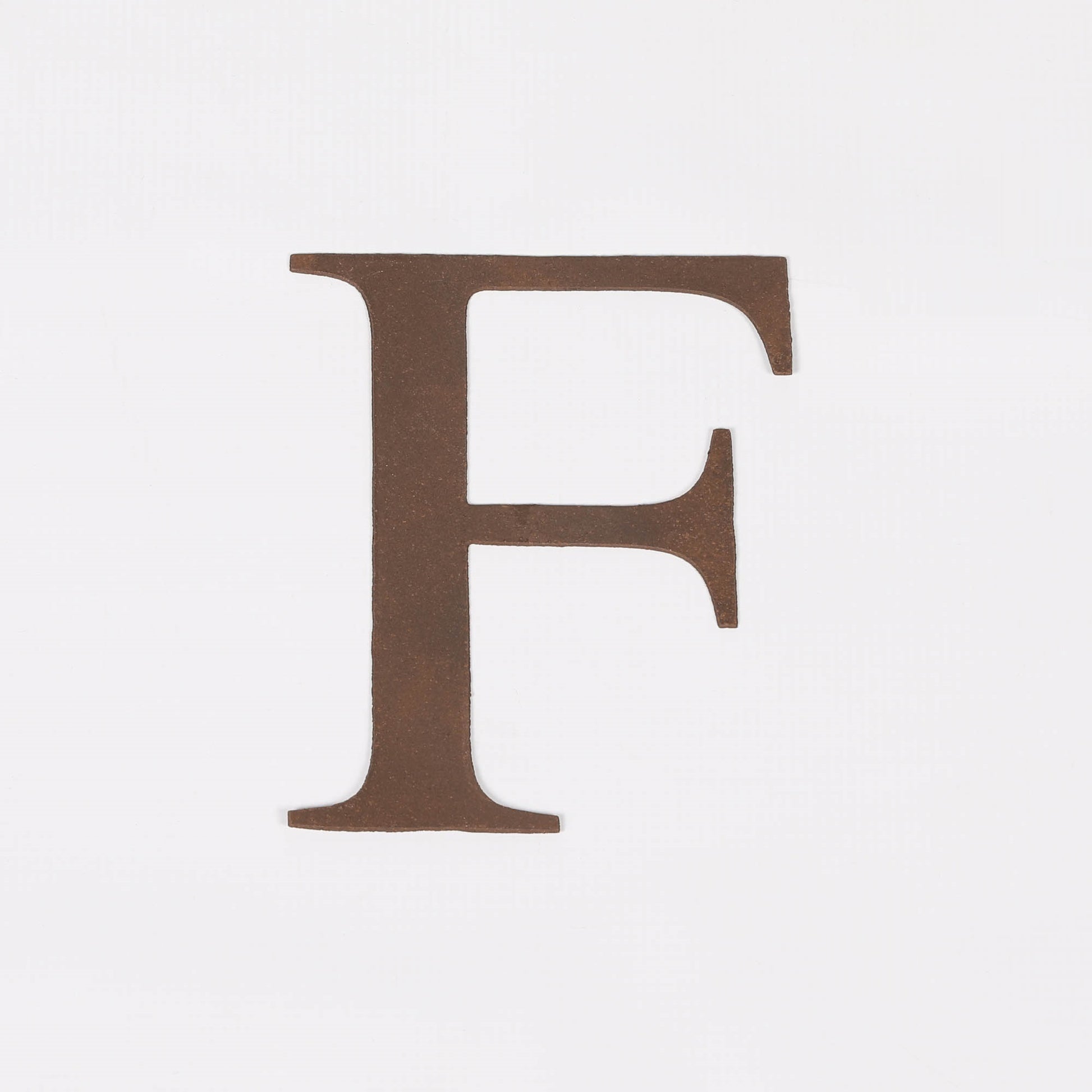 6" Rustic Iron Letter - F Side Table CasaFenix