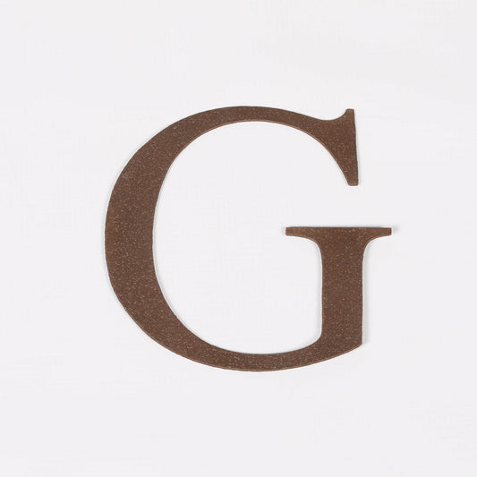 6" Rustic Iron Letter - G Side Table CasaFenix