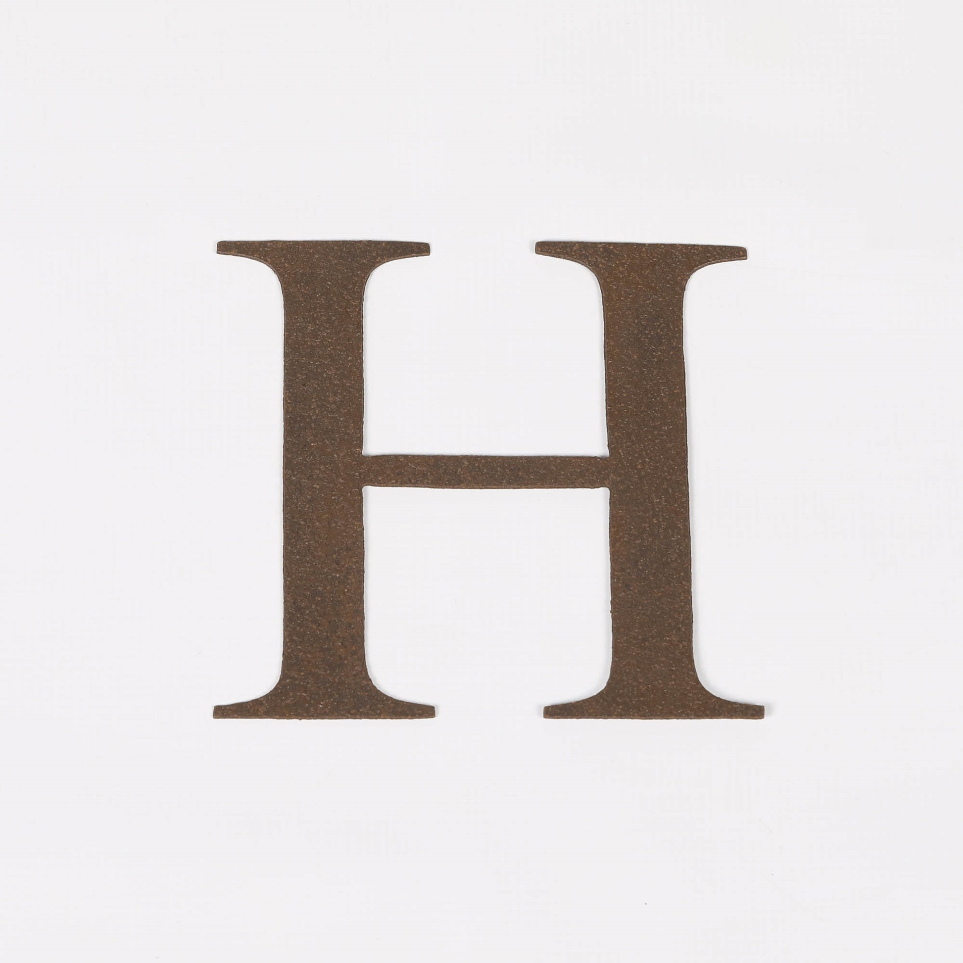 6" Rustic Iron Letter - H Side Table CasaFenix