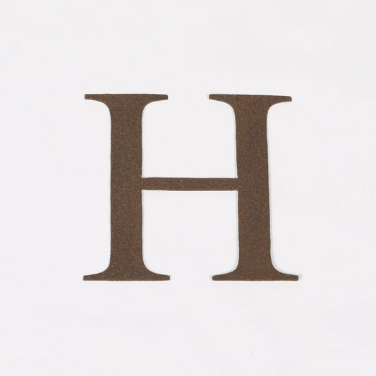 6" Rustic Iron Letter - H Side Table CasaFenix
