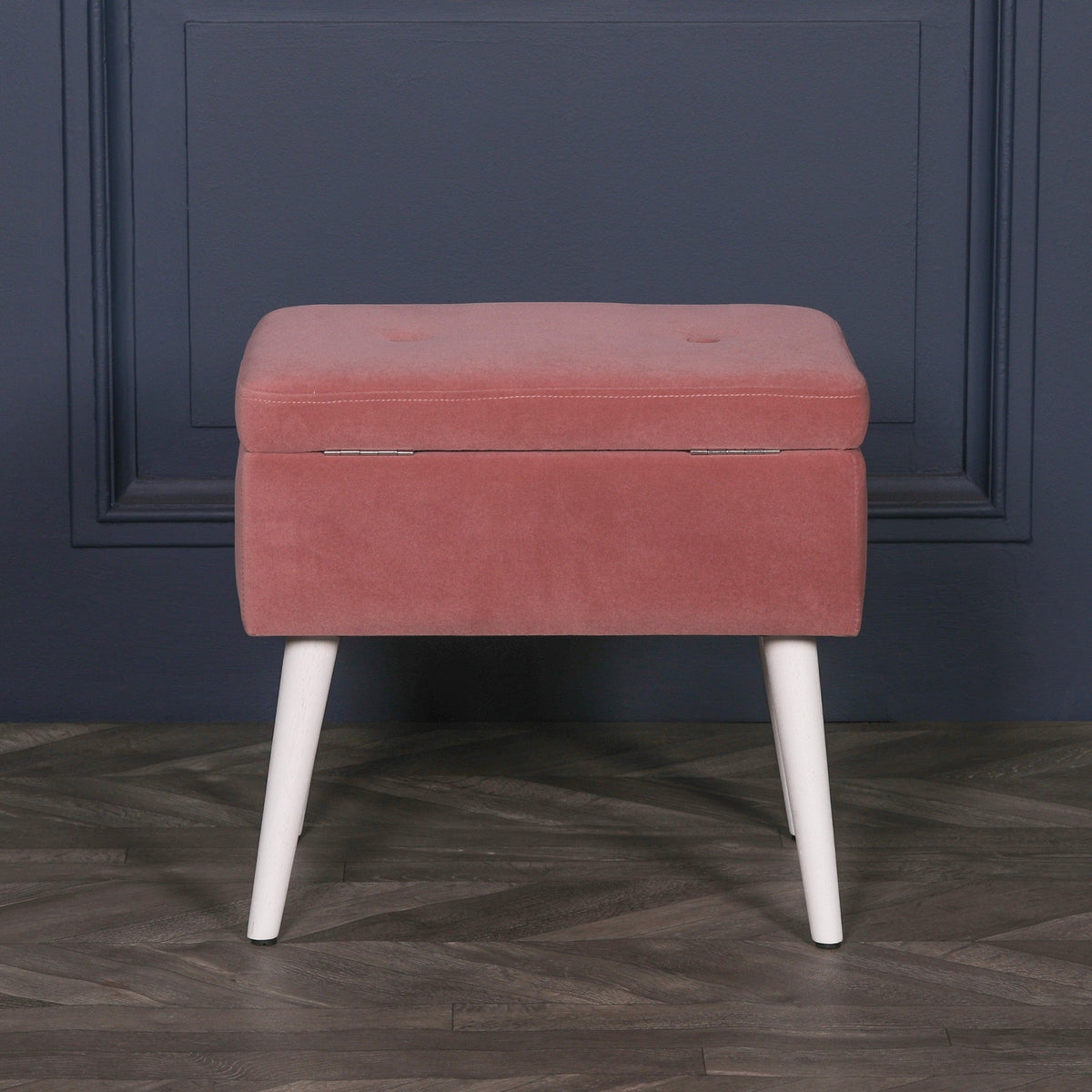 Pink Suitcase Stool with White Legs Stools CasaFenix