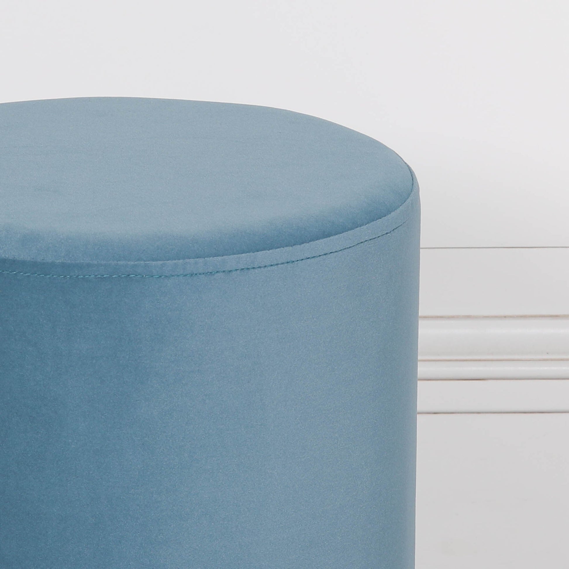 Ocean Blue Round Stool stool CasaFenix