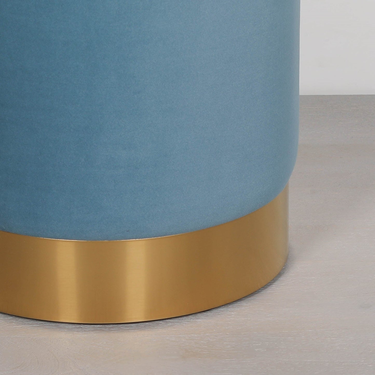 Ocean Blue Round Stool stool CasaFenix