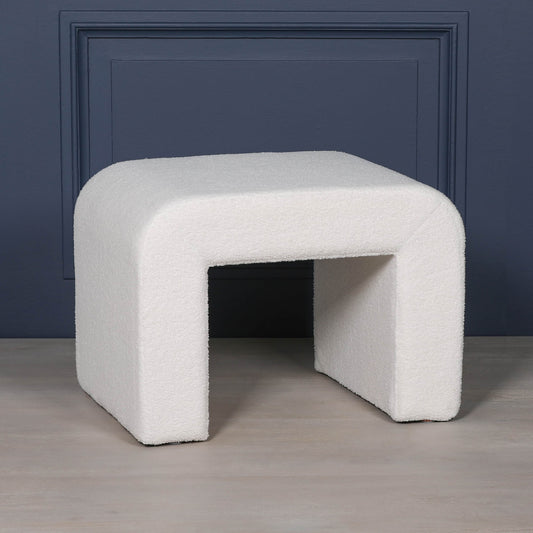 Boucle Arch Stool Side Table CasaFenix