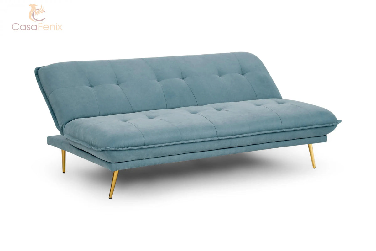 Anuka 3 Seater Sofabed Large Sofa in Blue, Grey, Mocca, or Duck egg Sofa CasaFenix