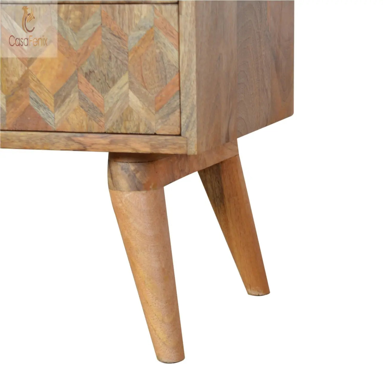 Assorted Oak-ish Media Unit 2 Drawer TV Stand - CasaFenix