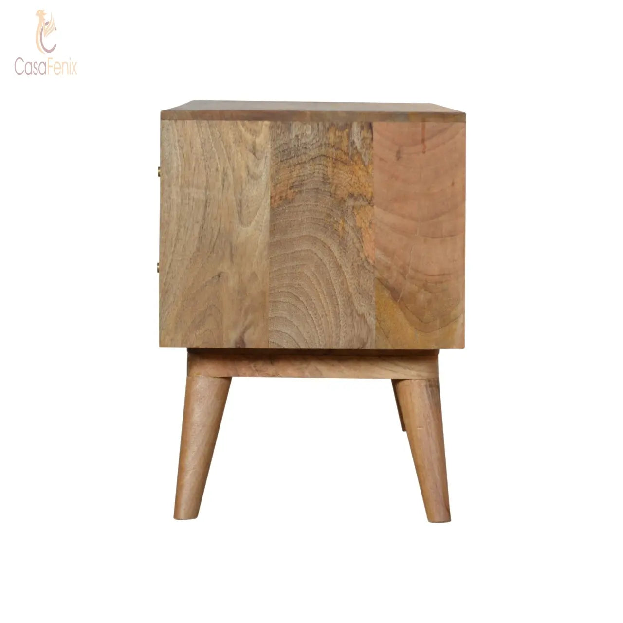 Assorted Oak-ish Media Unit 2 Drawer TV Stand - CasaFenix