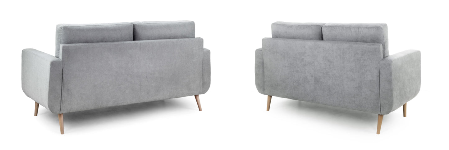 Aurora Plush Fabric Sofa in Grey available in 2, 3 Seat and Footstool (Copy) Sofa CasaFenix