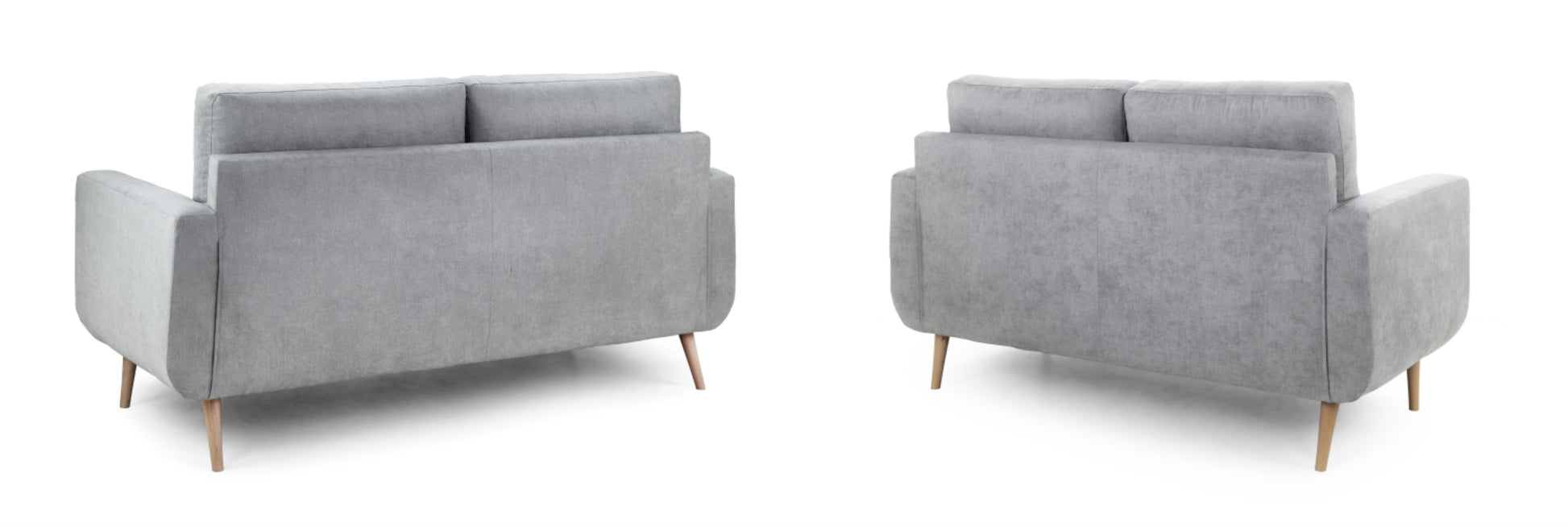 Aurora Plush Fabric Sofa in Grey available in 2, 3 Seat and Footstool (Copy) Sofa CasaFenix