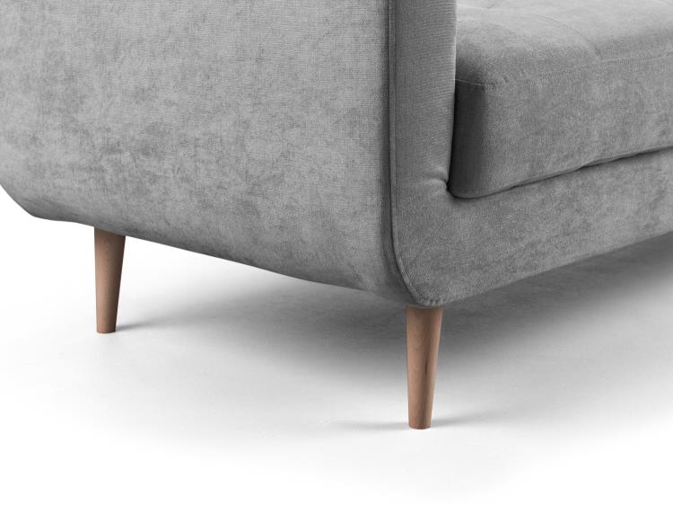 Aurora Plush Fabric Sofa in Grey available in 2, 3 Seat and Footstool (Copy) Sofa CasaFenix