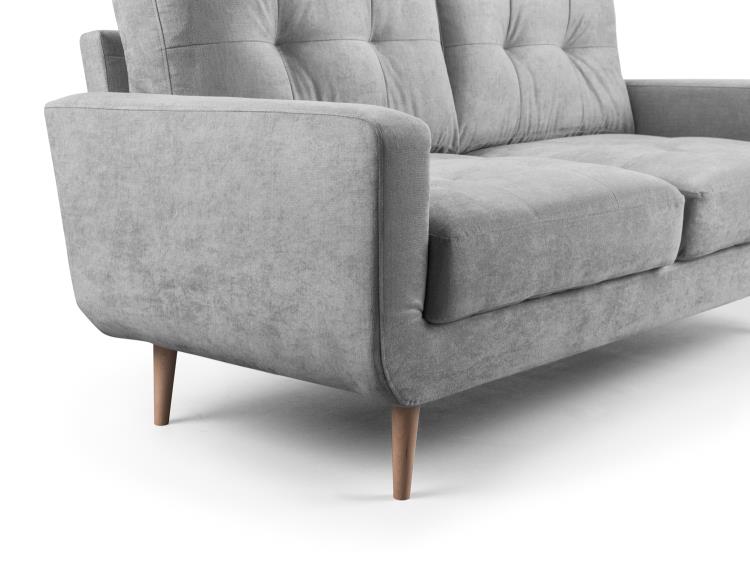Aurora Plush Fabric Sofa in Grey available in 2, 3 Seat and Footstool (Copy) Sofa CasaFenix
