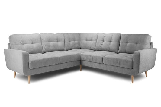 Aurora Plush Fabric Sofa in Grey available in 2, 3 Seat and Footstool (Copy) Sofa CasaFenix