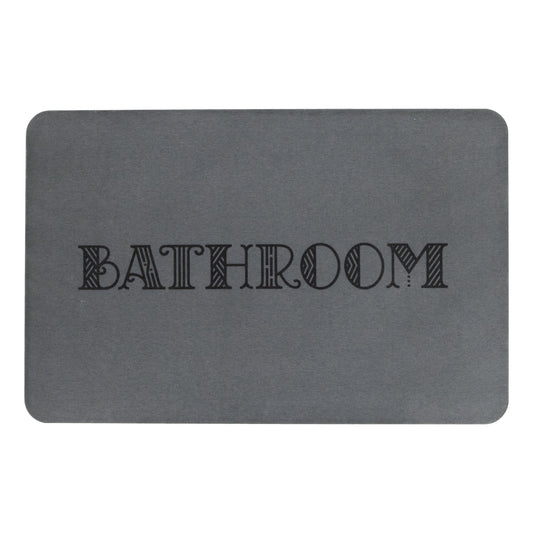 Bathroom Grey Stone Anti-Mould Non Slip Bath Mat Rug. 60x39cm Bath Mat CasaFenix