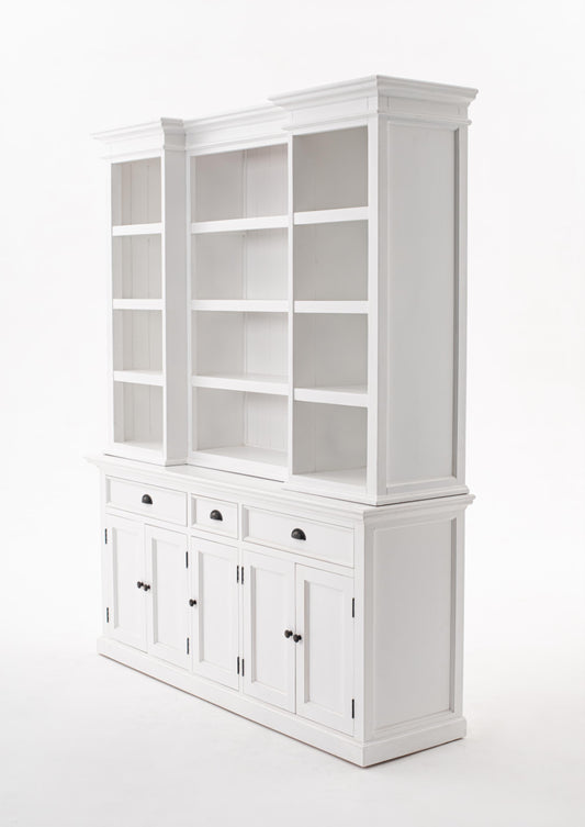 Halifax collection by Nova Solo.  Kitchen Hutch Cabinet with 5 Doors 3 Drawers CasaFenix