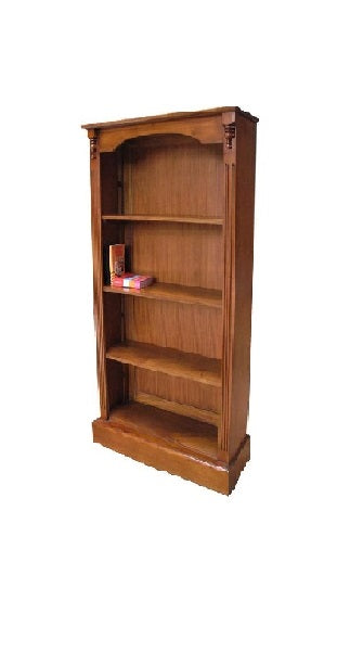 3 Adjustable Shelf Solid Mahogany Victorian Style Bookcase Bookcase CasaFenix