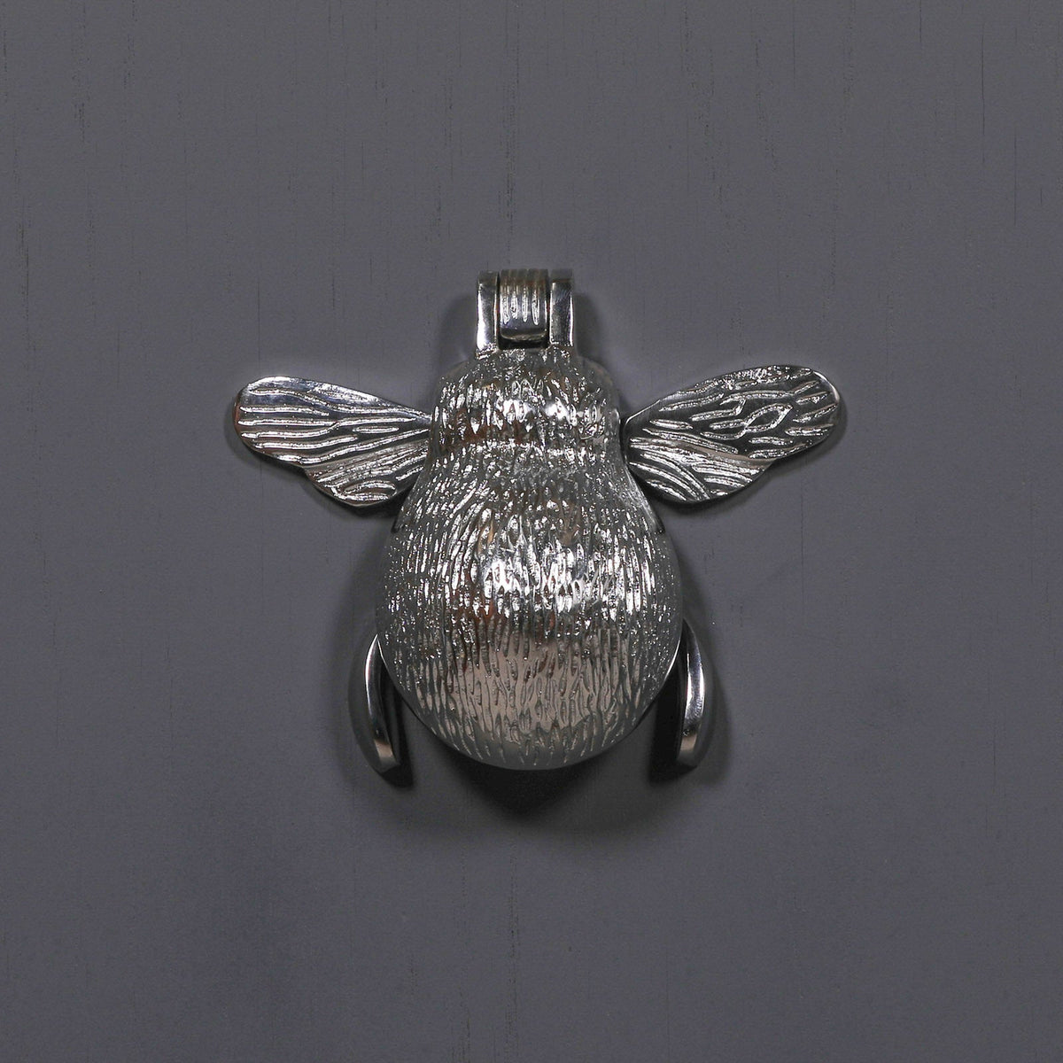 Polished Chrome Bumble Bee Door Knocker — Handcrafted Brass  CasaFenix