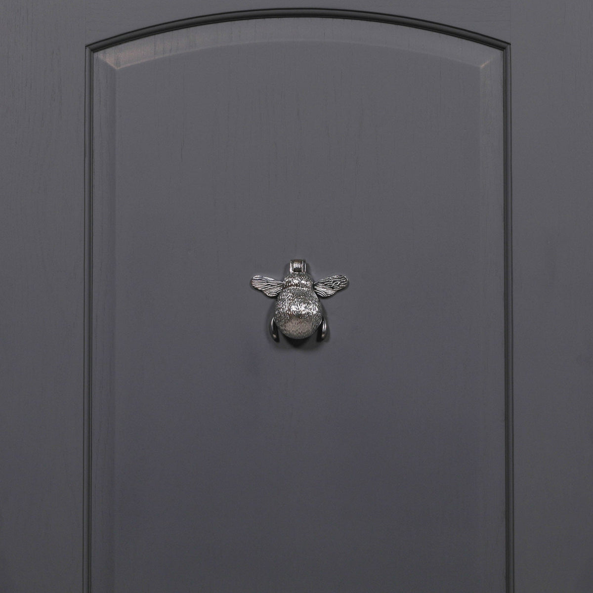 Polished Chrome Bumble Bee Door Knocker — Handcrafted Brass  CasaFenix