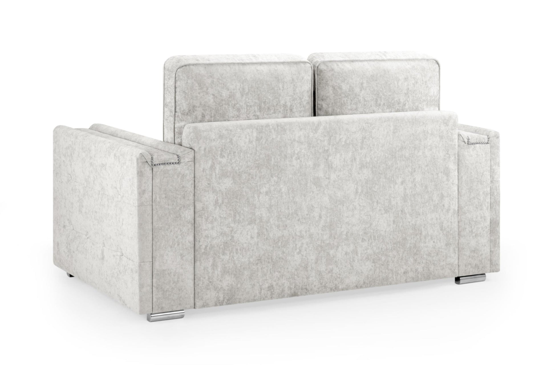 Bentley Plush Button Fabric Sofa in Silver or Slate Grey 2, 3 Seat, 4 Seat Corner Settee Footstool (Copy) Sofa CasaFenix
