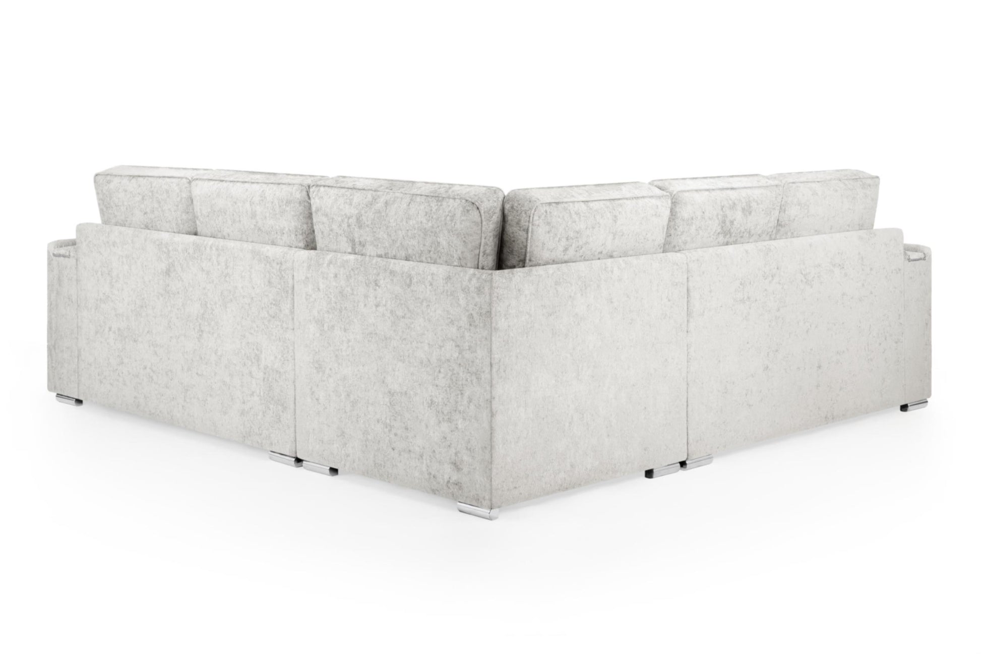 Bentley Plush Button Fabric Sofa in Silver or Slate Grey 2, 3 Seat, 4 Seat Corner Settee Footstool (Copy) Sofa CasaFenix