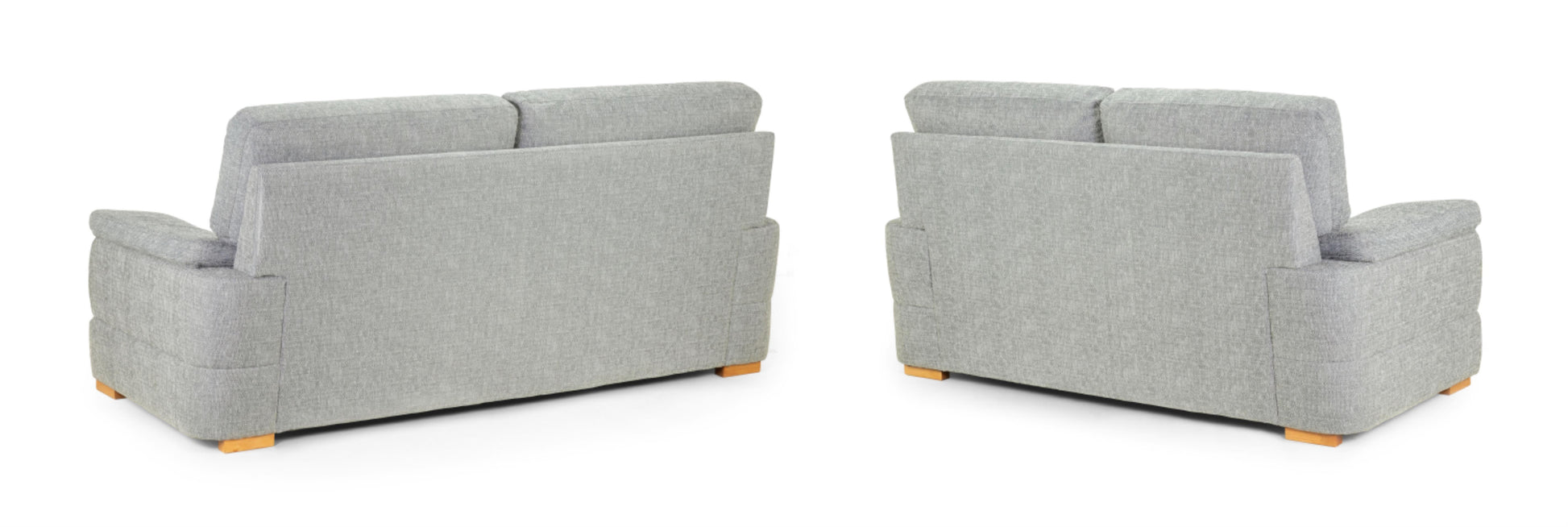 Bento Plush Fabric Sofa in Silver or Charcoal Grey 2, 3 Seat, 4 Seat Corner Settee (Copy) Sofa CasaFenix