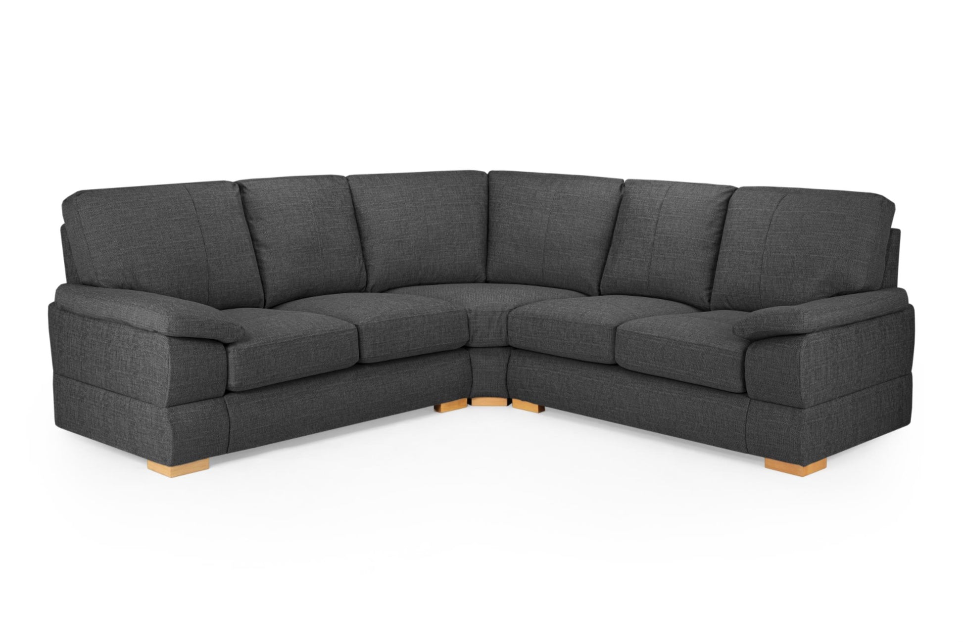 Bento Plush Fabric Sofa in Silver or Charcoal Grey 2, 3 Seat, 4 Seat Corner Settee (Copy) Sofa CasaFenix