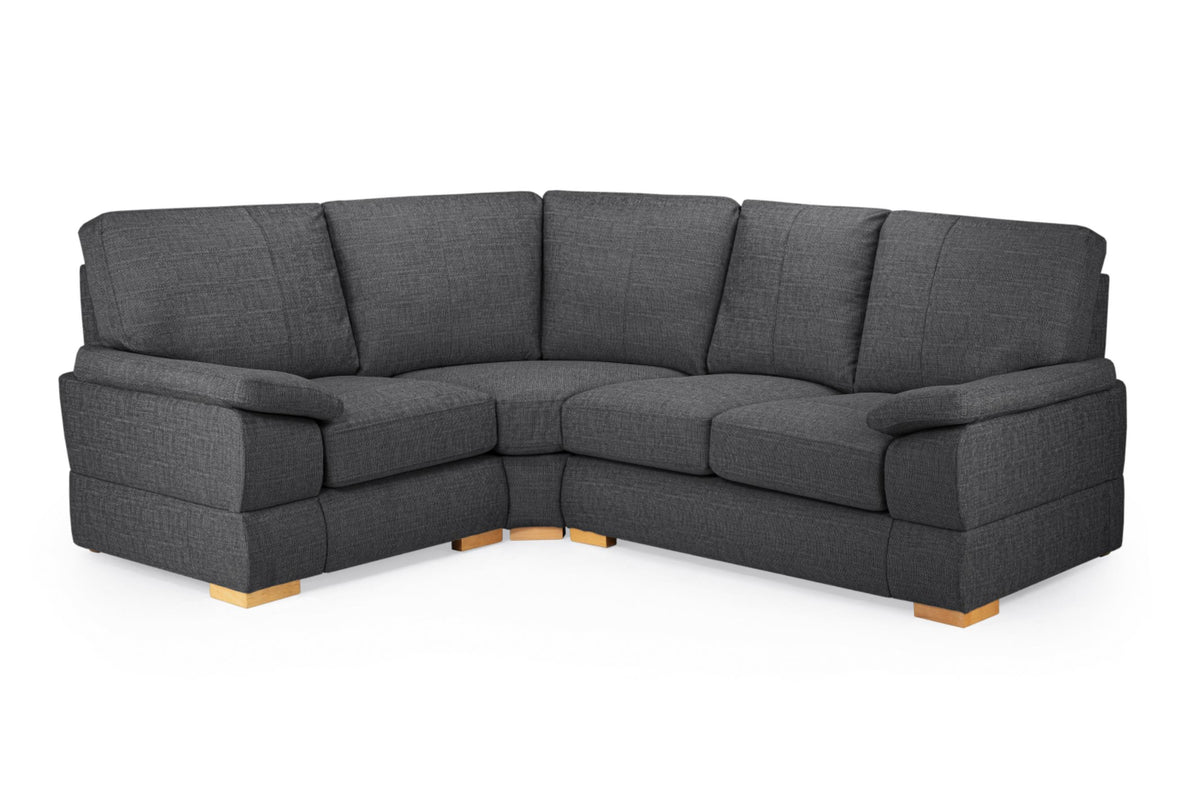 Bento Plush Fabric Sofa in Silver or Charcoal Grey 2, 3 Seat, 4 Seat Corner Settee (Copy) Sofa CasaFenix
