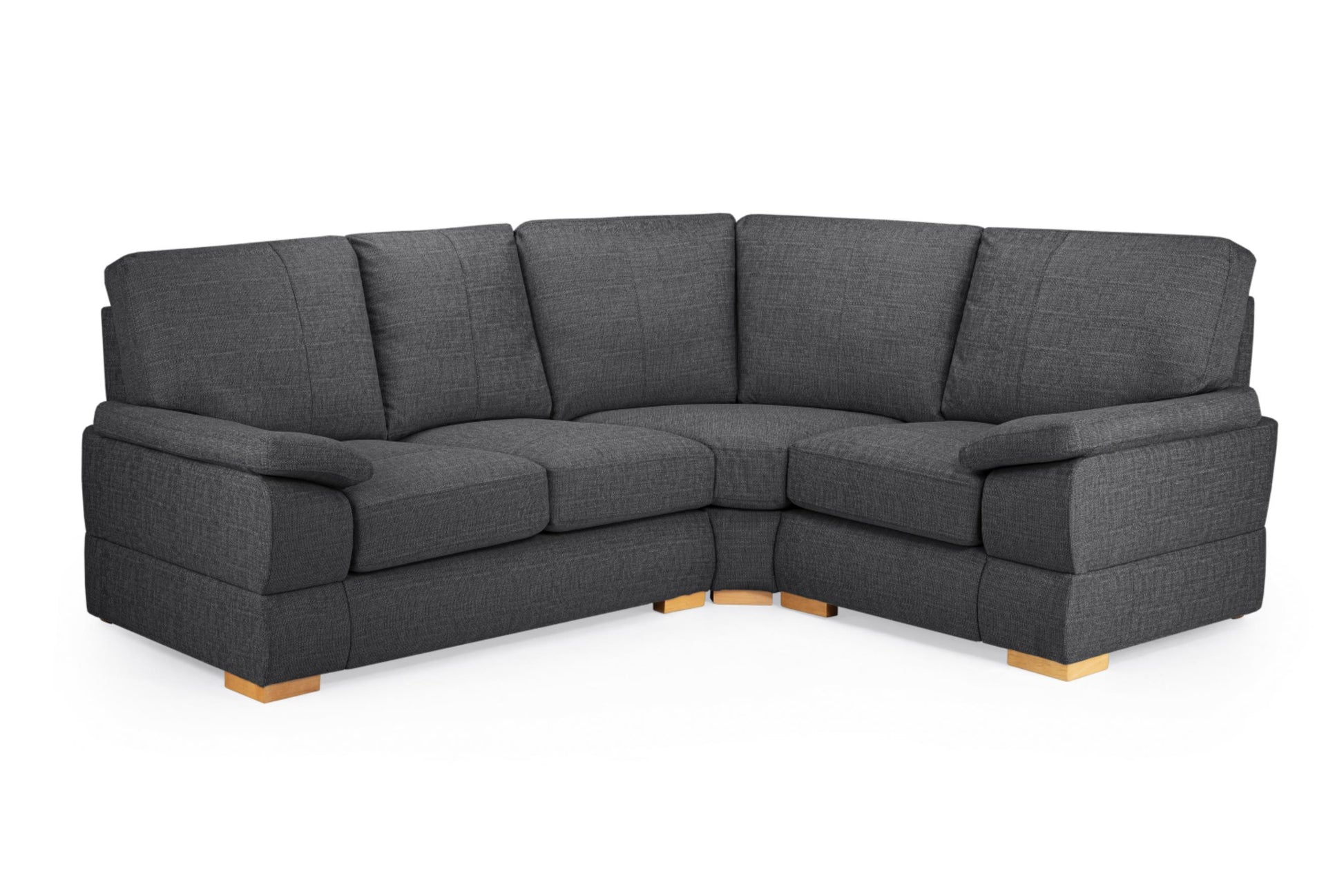 Bento Plush Fabric Sofa in Silver or Charcoal Grey 2, 3 Seat, 4 Seat Corner Settee (Copy) Sofa CasaFenix