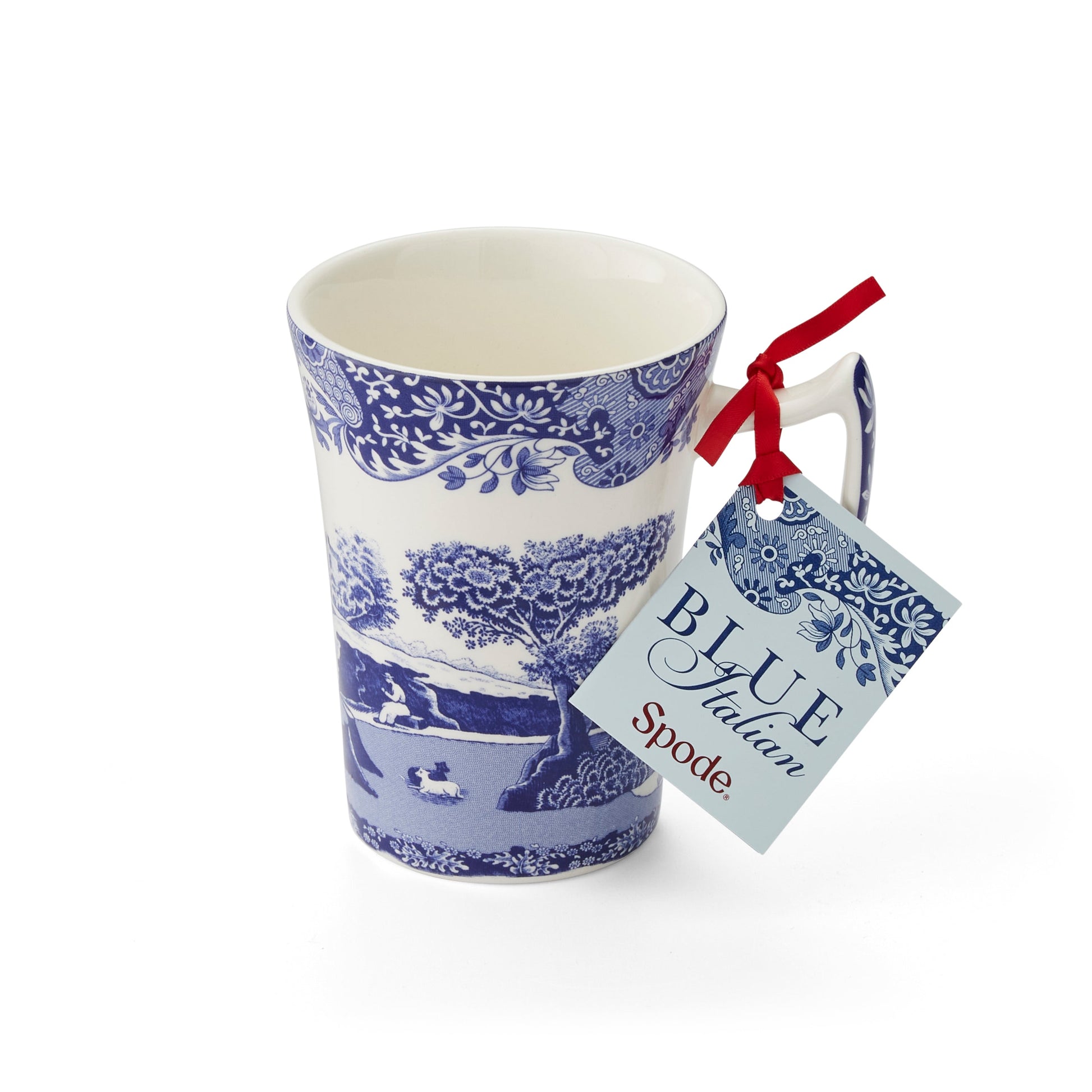 Blue Italian Set of 4 Cottage Mugs – Blue & White Porcelain Mugs dinnerware CasaFenix