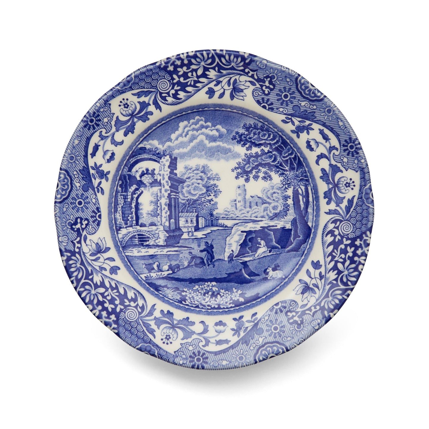 Blue Italian Set of 4 Tea Plates – Porcelain Blue Italian Pattern dinnerware CasaFenix