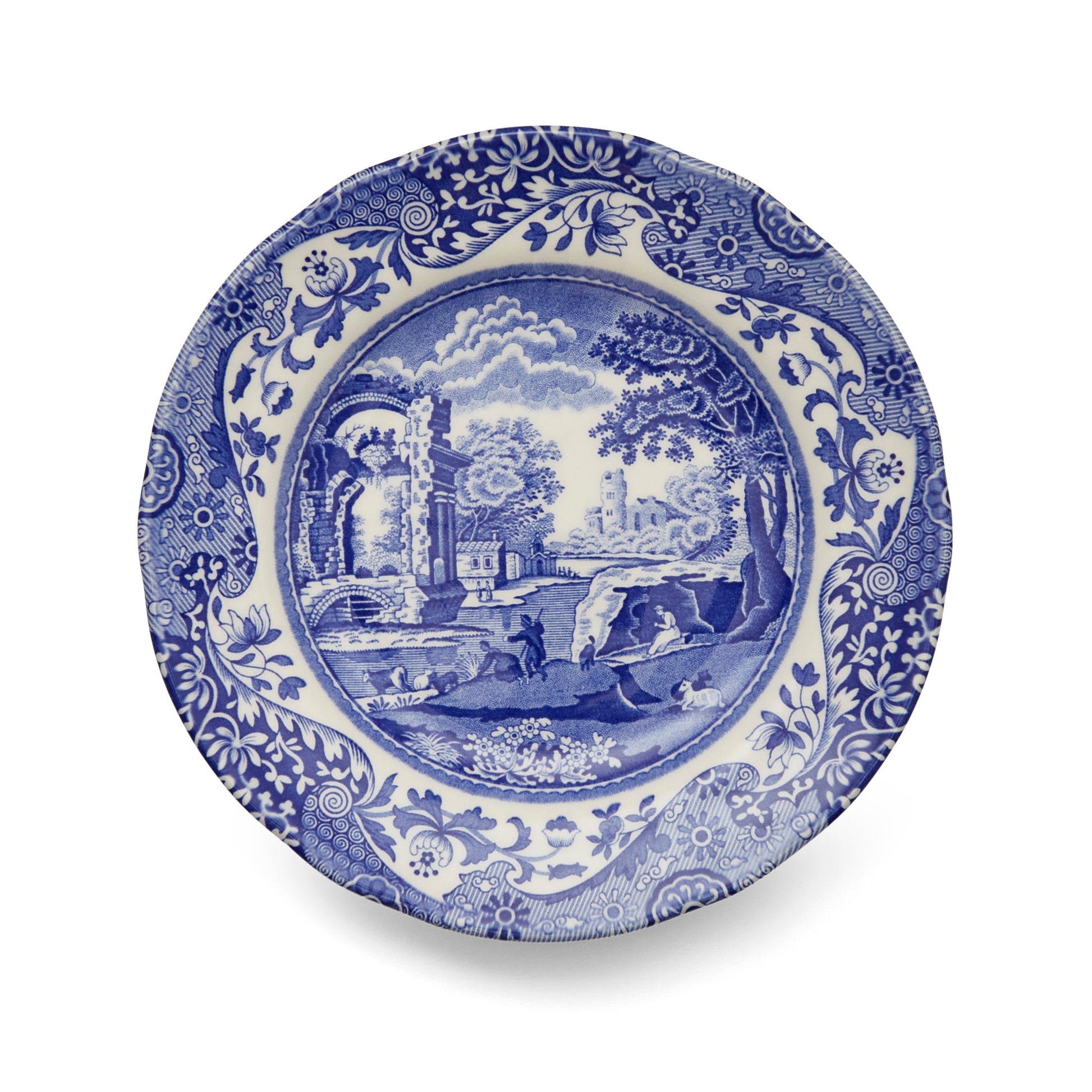 Blue Italian Set of 4 Tea Plates – Porcelain Blue Italian Pattern dinnerware CasaFenix