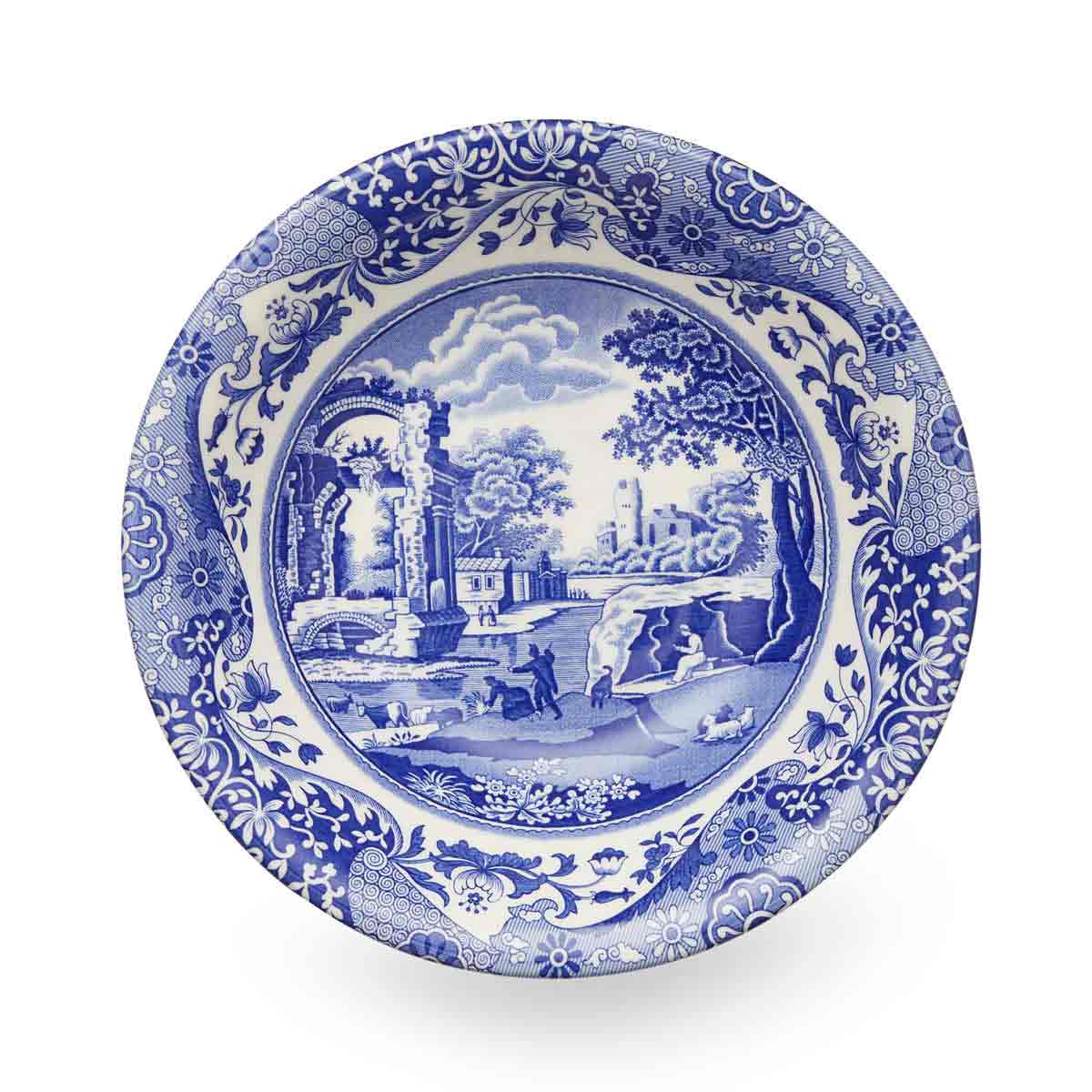 Blue Italian Set of 4 Cereal Bowls – Spode Blue Italian Design dinnerware CasaFenix