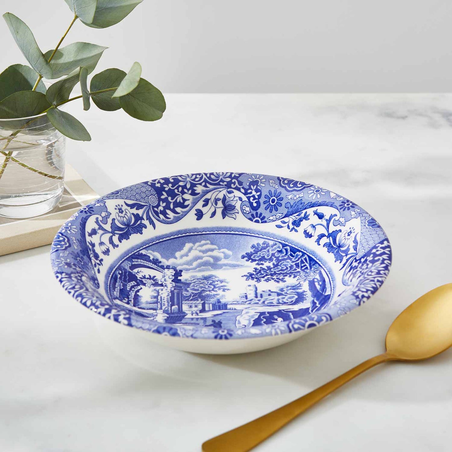 Blue Italian Set of 4 Cereal Bowls – Spode Blue Italian Design dinnerware CasaFenix